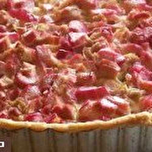 Tarte à la rhubarbe