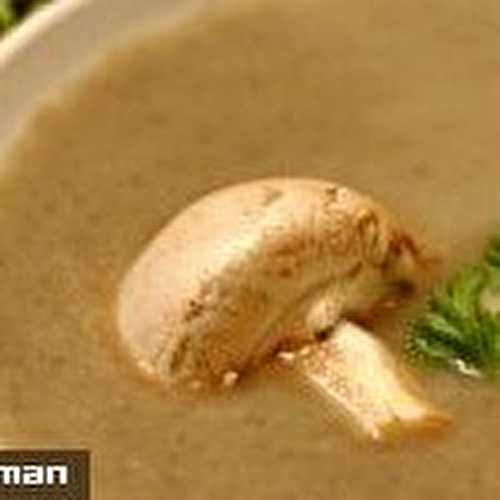 Velouté de champignons de Paname au citron