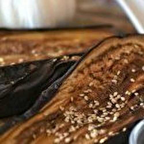 Aubergine cuite au four