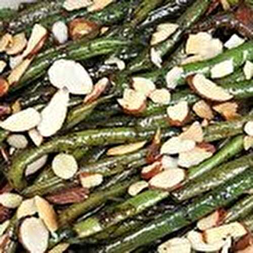 Haricots verts amandine