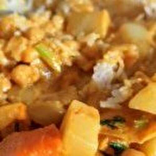 Curry de butternut, navet et pois chiches