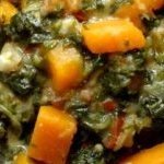 Maffé de patate douce aux épinards
