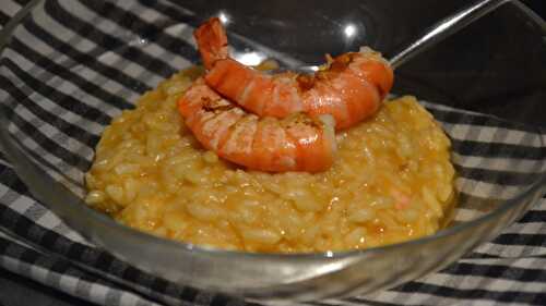 Après une bonne semaine : un risotto anisé aux gambas