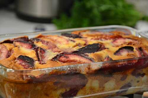 C'est la saison ! Clafoutis de pêches de vigne