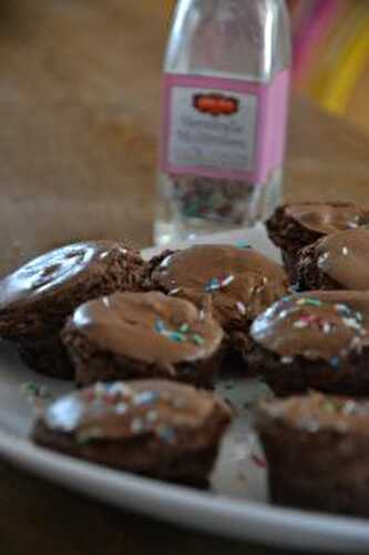 Mini chocolate brownies : my extra-soft recipe