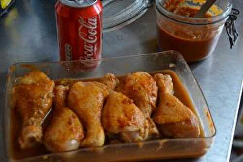 Pilons de poulet caramélisés au coca