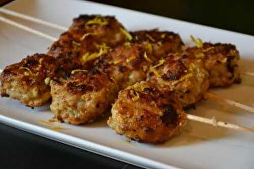 Polpette de veau au citron à manger avec les doigts