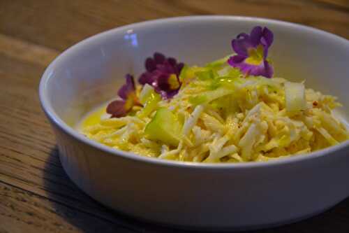 Un livre et sa recette : Céleri rémoulade au crabe dans "Légumes" par JF Mallet