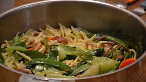 Wok de légumes verts à la française