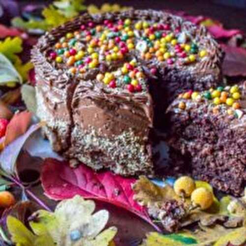 LAYER CAKE CHOCOLAT NOISETTES POUR UN GOÛTER D’AUTOMNE