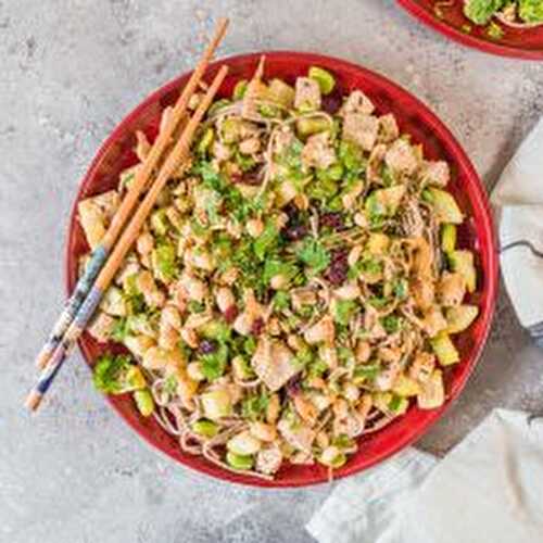 NOUILLES SOBA AU TOFU ET AUX COURGETTES