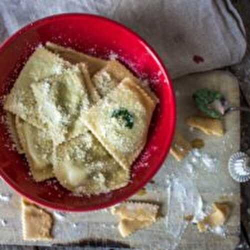 RAVIOLI « DI MAGRO » OU RAVIOLI RICOTTA ÉPINARD PARMESAN #HOMEMADE