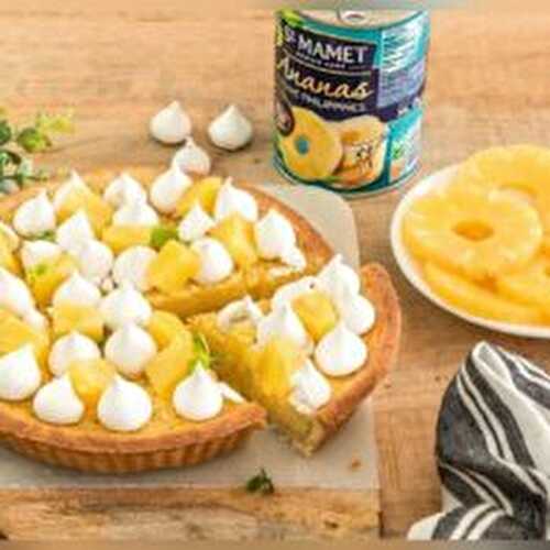 Tarte à l’ananas (meringuée)