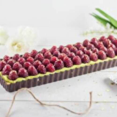 TARTE FRAMBOISE PISTACHE POUR UN DESSERT GOURMAND ET LÉGER