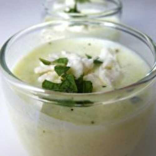 VERRINE CONCOMBRE-FETA-MENTHE