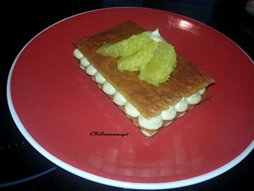 Mille feuille spéculoos et orange