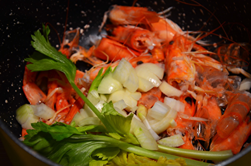 Bisque de gambas ou de crevettes