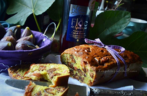 Cake aux figues séchées et au jambon de pays