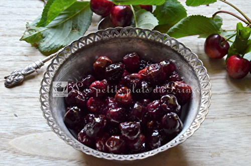 Cerises confites fait maison