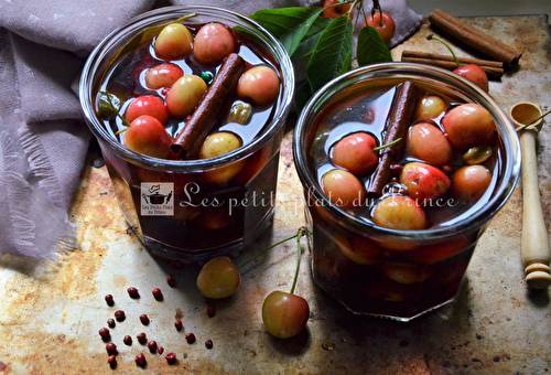 Cerises Napoléon à l'aigre-doux façon pickles