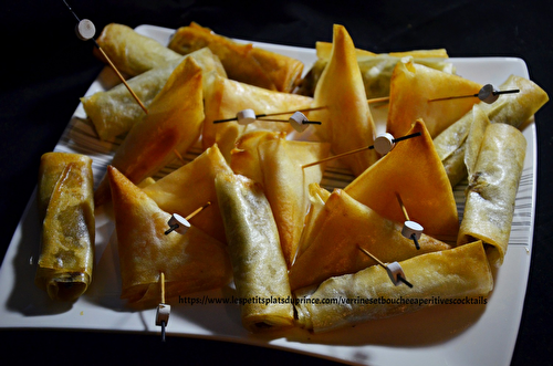 Cigares croustillants au confit de canard