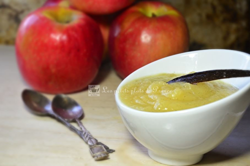 Compote de pommes à la vanille