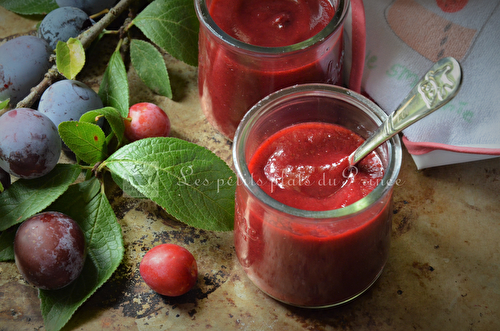 Compote de prunes du jardin