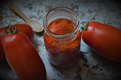 Concentré de tomates fait maison