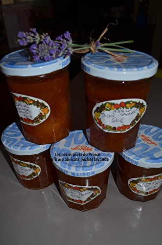 CONFITURE ABRICOT, PECHE et LAVANDE