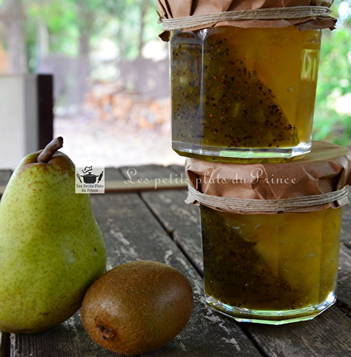 Confiture bicolore kiwi poire