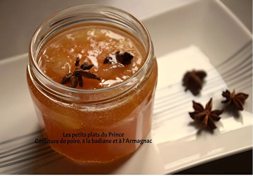 Confiture de poires à la badiane et armagnac