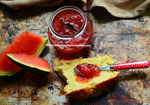 Confiture pastèque à la vanille