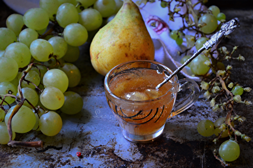 Confiture poire raisin méthode traditionnelle