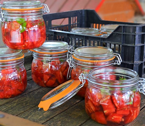 Conserves de concassée de tomates