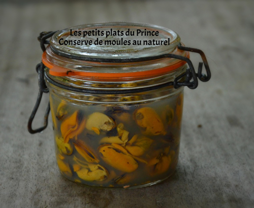 Conserves de moules au naturel