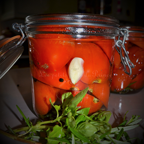 Conserves de tomates au naturel