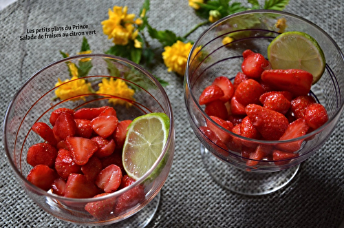 Coupe de fraises au citron vert