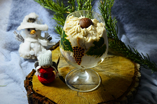 Coupe du réveillon à la mousse de marron