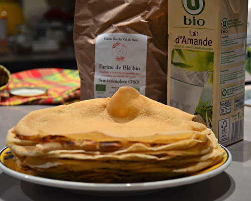 Crêpes sans lactose au lait d'amandes