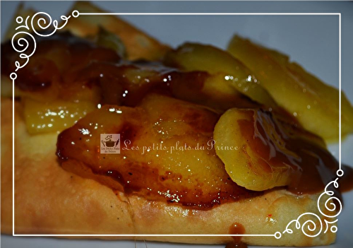 Crêpes Tatin de pommes sautées et caramel au carambar 