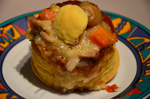 Cuisinons avec les restes ...Vol au vent de poule au pot