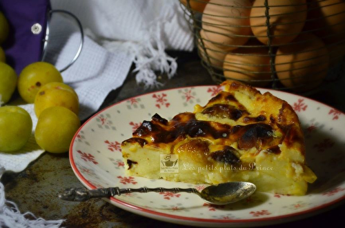 Flan pâtissier aux prunes Reine Claude