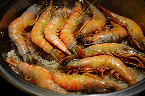 Gambas au sel