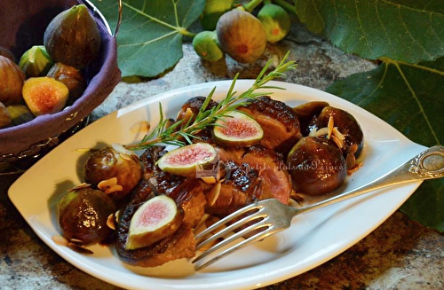 Magret de canard aux figues du jardin et au Floc de Gascogne