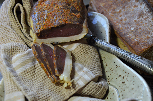 Magret de canard séché et fumé maison