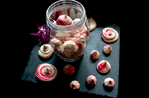 Meringues bicolores