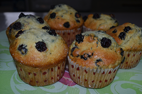 Muffins aux myrtilles 