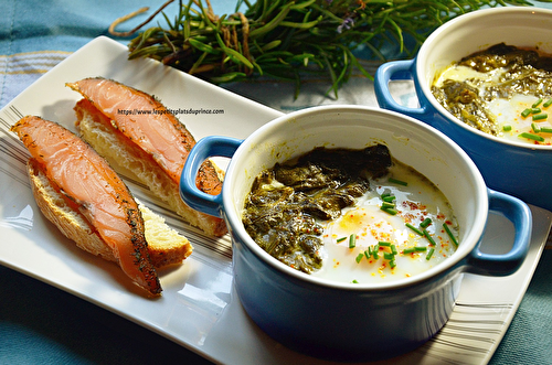 Oeuf cocotte à l'oseille du jardin