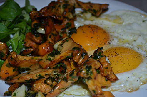 Oeufs au plat forestière