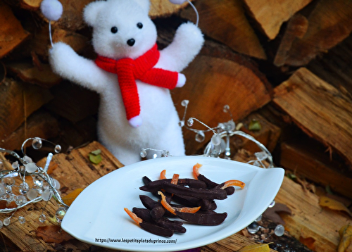 Orangettes et pamplemoussettes au chocolat